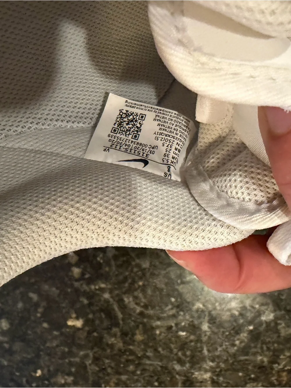 Nike Women’s White and Black handmade LV Sneakers